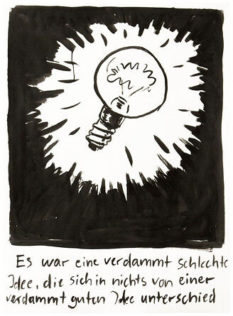 o.T. &ndash; 2020, Tusche auf Papier, 75x55 cm