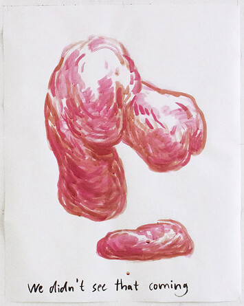 o.T. &ndash; 2019, Tusche auf Papier, 100x80 cm