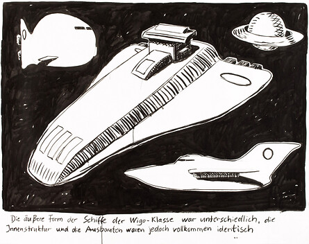 Wigo-Klasse &ndash; 2020, Tusche auf Papier, 150x190 cm